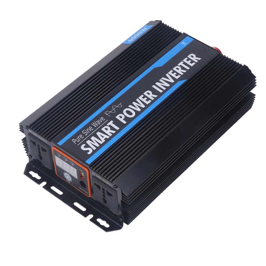 Reiner Sinuswellen-Wechselrichter Smart Auto Stromwandler mit LED-Anzeige für Solarenergieanlage DC12V zu A