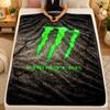 Flannel BlanketMonster Energy Warm Soft Throw Blanket for Indoor Sofa Bed Living Room Use