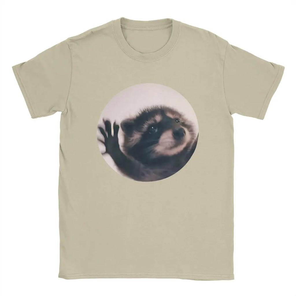 Pedro Raccoon T-shirt Women's Great T-shirt O-neck Short Sleeve Loose Casual T-shirt New Clothes