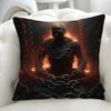 Luxury Home Decor Pillow Cover Hell Reaper Style Pattern Cushion Cover Sofa Office Cushion Cover