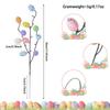 35CM Length Easter Egg Branch Artificial Egg Design Artificial Branch Branch Shape Fake Bouquets Vase Ornament Home Decor