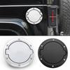 For Jeep Wrangler JK 2007-2017 Fuel Tank Cover Car Oil Tank Cap Cover Chrome Black Styling Accessories
