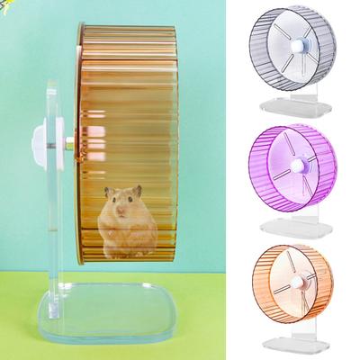 Yousheng Hamsterrad Einfach zu installieren Haustier Laufrad Transparentes Hamster Übungsspielzeug Kleintier Zubehör