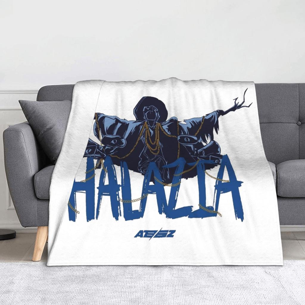 I Love My Boyfriend Mingi ATEEZ Kpop Blankets Coral Fleece Plush Textile Decor Soft Throw Blanket for Home Bedroom Quilt