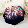 Toy Story Characters Compact Travel Automatic Umbrella with 8-Rib Durable Plastic & Iron for Women/Men Elegant Umbrella Birthday/Christmas Gift