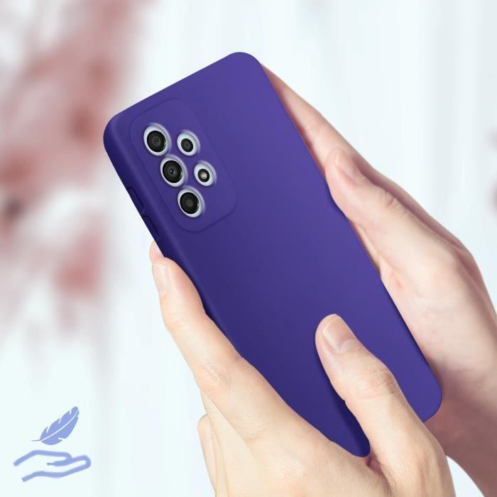 Protective Case - AVIZAR - Samsung Galaxy A33 5G - Semi-rigid Silicone - Soft-touch Finish - Purple