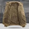 Men's Plus Velvet Double-Sided Lambswool Jacket - Large Size, Winter Warmth Coat