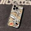 Cartoon puppy snake mobile phone case is suitable for Apple 16 space transparent iphone14 protective case Apple 15/12pro
