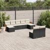 VidaXL Garden Lounge Set with Cushions 9 Pcs, Patio Sofas, Patio Furniture Set, Outdoor Furniture, Black 3228051