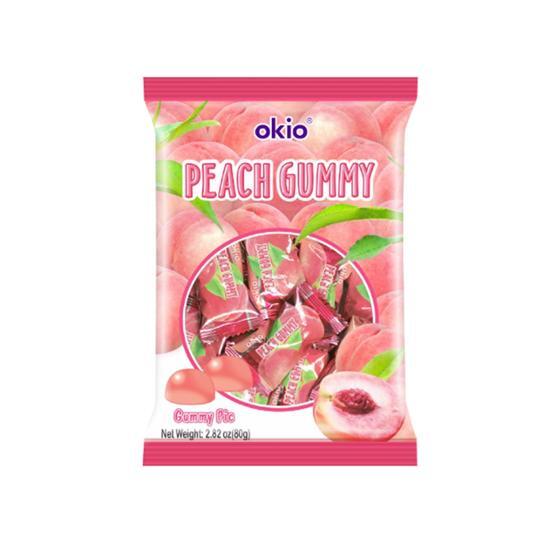Okio Peach Gummies 80g, Korean Snacks
