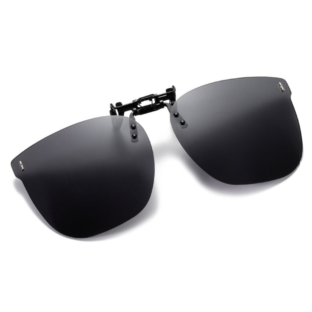 

Сверхлегкие солнцезащитные очки на клипсе поверх очков по рецепту, идеально подходящие для прогулок на природе и вождения Black