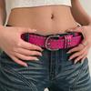 Rivet Punk Needle Buckle Belt For Men Women  Versatile Y2K Jeans Decor Pu Leather Strap Hip Hop Retro Waistband
