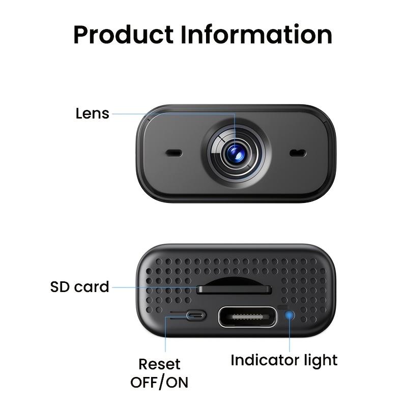 Mini trådløst sikkerhetskamera husholdnings ledningsfritt USB-strømforsyning 720P nattsyn kjæledyrpass/babysikkerhet mobiltelefon fjernkontroll sanntidsvisning