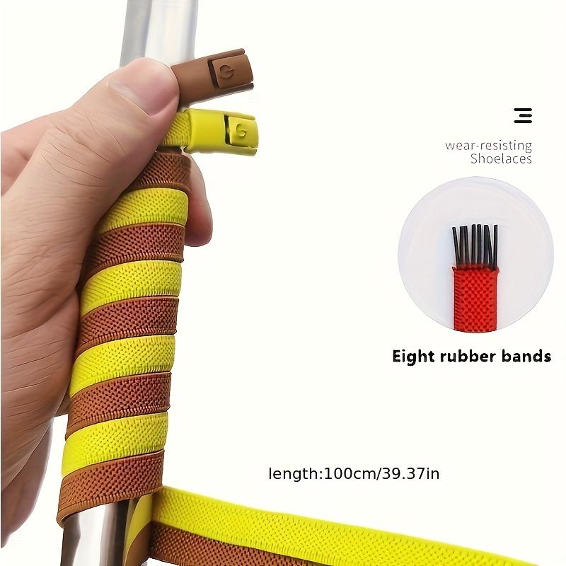 1 Pair Elastic Shoelaces, Polyester Sports Shoelaces, Lightweight, Solid Color, Adjustable and Comfortable, Hand Washable, Elastic No-Tie Shoelaces