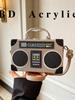 Women's Creative Radio Style Crossbody Bag - Trendy Small Square Phone Bag