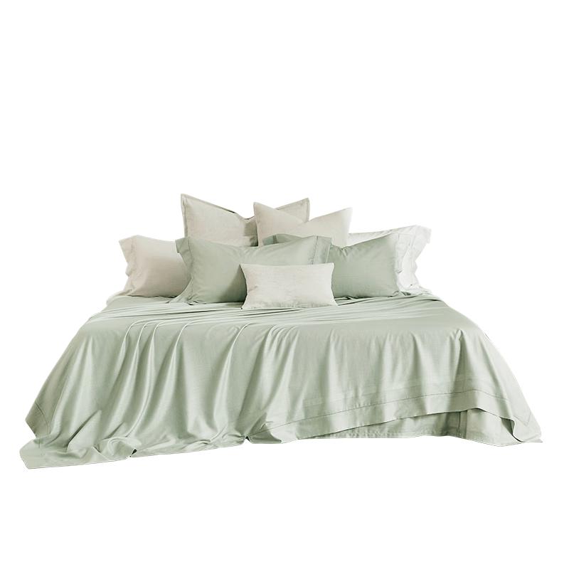 Luolai Home Textiles Tencel Cotton 4-Piece Bedding Set 1.8m Flat Sheet (Duvet 220x250)