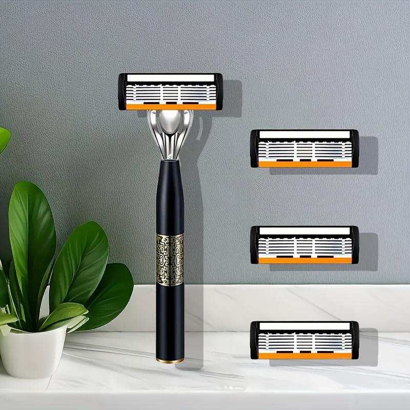 High Quality Men Safety Razor 6-Layer Germany Stainless Steel Shaving Blades Manual Shaver Replacing Cutter Head