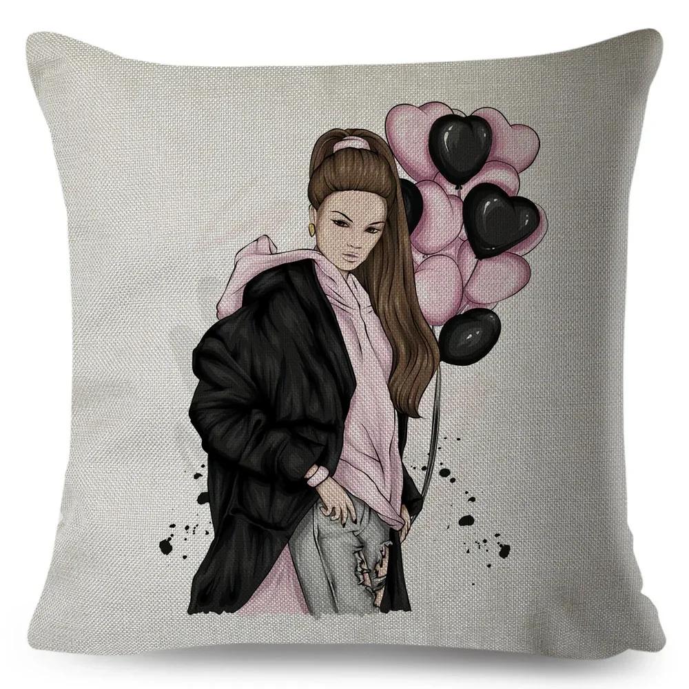 

Я Люблю Тебя Декор Наволочки Розовый Воздушный Шар Наволочка для Дивана Дома Детской Комнаты Милый Мультяшный Принт Девочки Полиэстер Наволочка 30x30cm бежевый