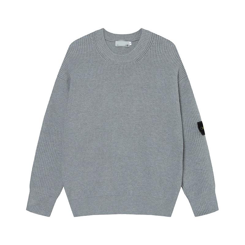 Unisex Autumn/Winter Round Neck High-Quality Knit Pullover Sweater