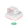 50/100Pcs Wire Cable Holder Clips R-type Black/White Plastic Adhesive Fixed Fastener Clamp for Home Office Desktop Organizer