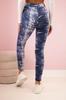 Women's Cotton Jeans Leggings with Distressing