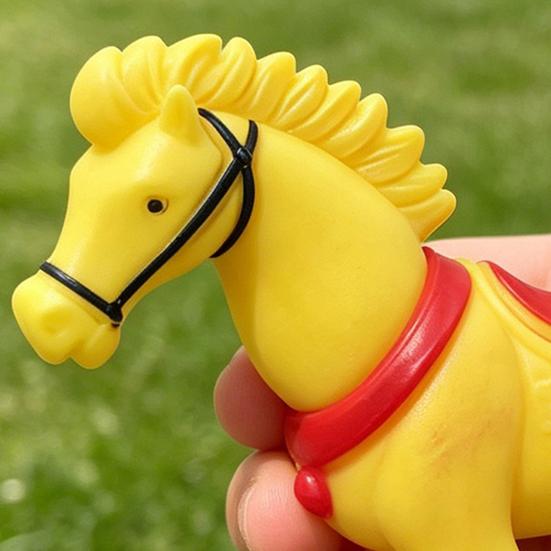 Squeaky Horse Squeeze Toy with Sound Soft Decompression Fidget for Kids Cute Cartoon Animal Figurine Fun Stress Relief Gift for Children