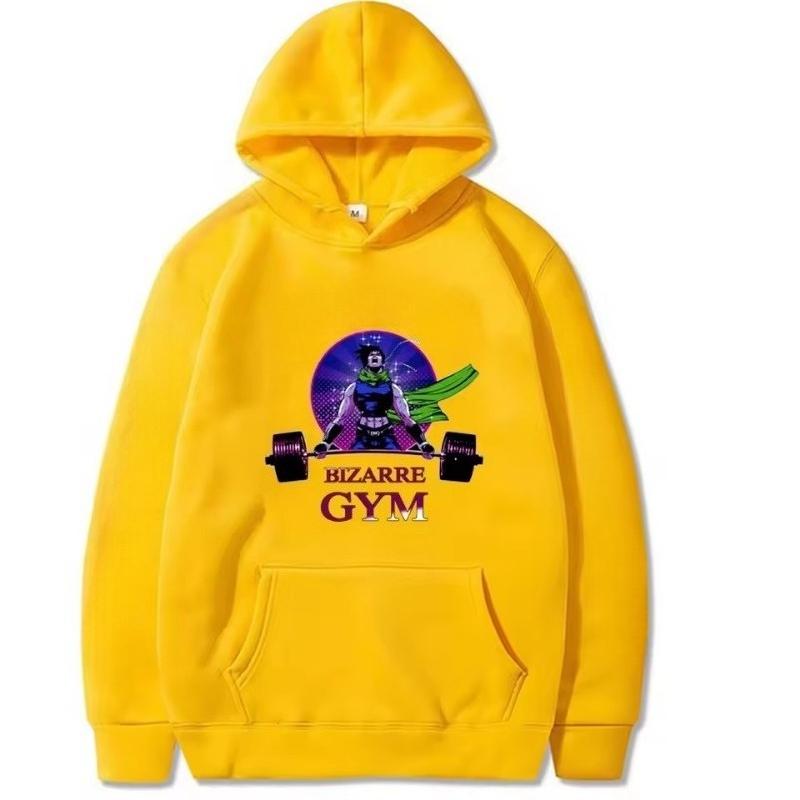 

Bizarre Adventure Men s Hoodie Sweatshirt Womnen Fashion Brand Design Pullover Men s Fleece Hoodies 3XL жёлтый