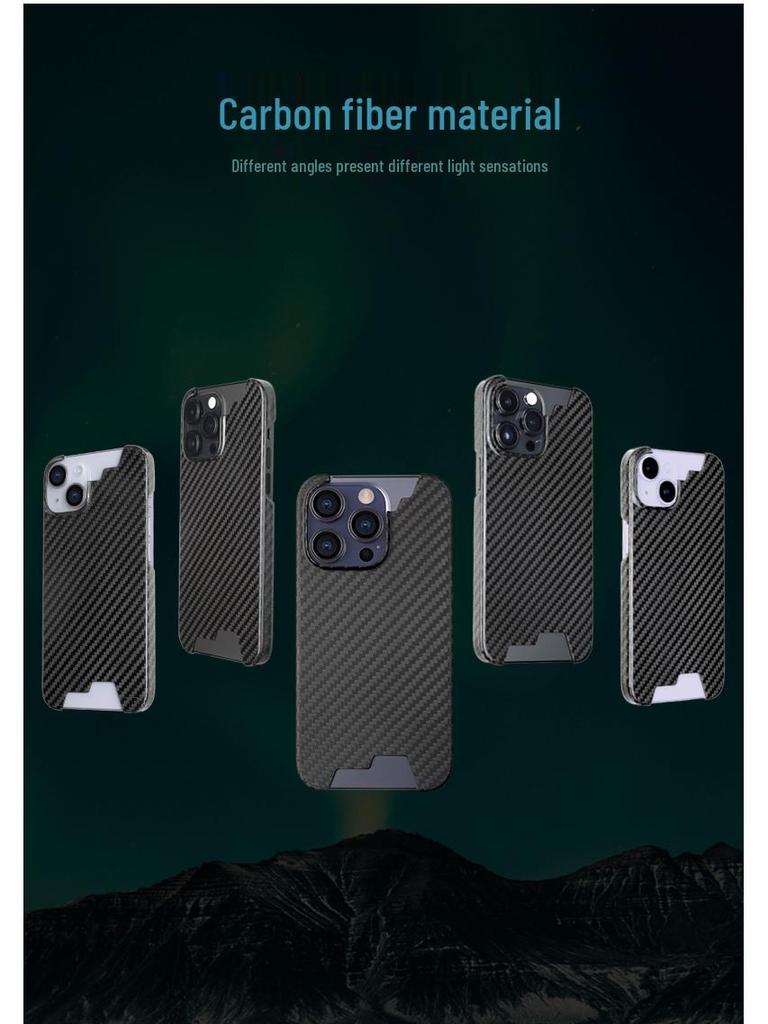 Real Carbon Fiber iPhone 14 Case by T-carbon