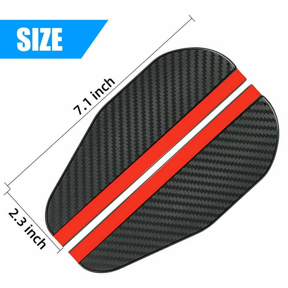 2pcs Car Side Rear View Mirror Rain Eyebrow Visor Carbon Fiber Look Sun Shade Snow Guard Weather Cover Auto Accessories