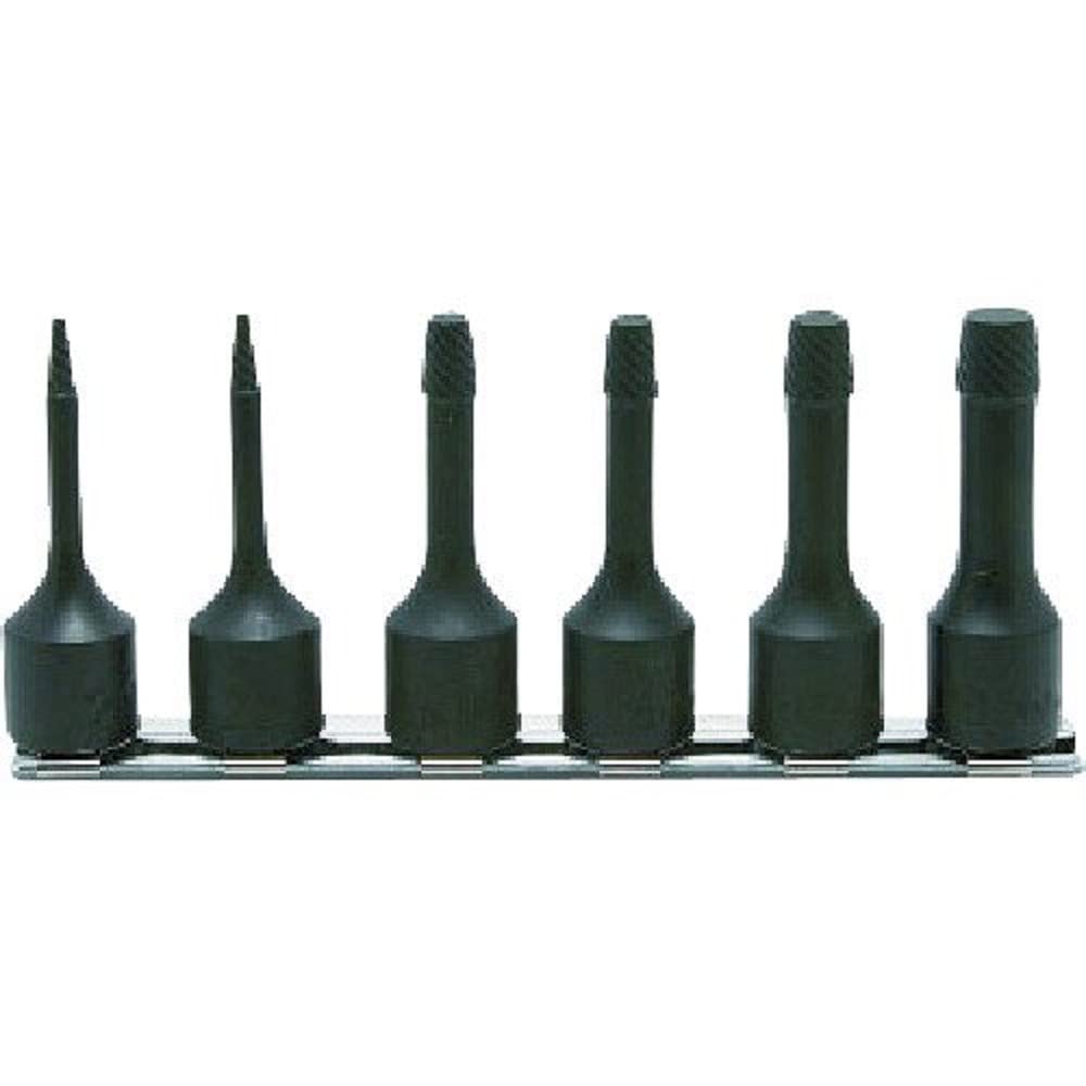 

Koken Bolt Twister Rail Set Total Length 32mm 6 Piece Set 3/8(9.5mm)SQ. RS3129/6-L32