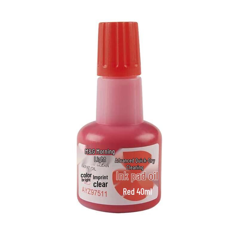 M&G Fast-Drying Red Inkpad Refill Oil