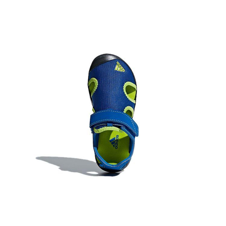 Adidas Captain Toey K Velcro Outdoor Flat Sports Low Top Sandals Kids Sandals Blue Green CM7639