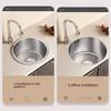 304 Stainless Steel Sink Vegetable Washing Basin Under Counter Basin Round Nano Island Counter Bar Small Single Basin Kitchen Sink