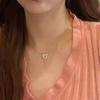 Double Layered Camellia Necklace for Women's Light Luxury Fashion Design Necklace Neck Chain Tassel Collarbone Chain Jewelry Gift