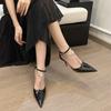 Fashion Fashion Elegant High Heels Crystal Pointed Toe Buckle Strap Women Shoes Sexy Thin High Heels Shoes Luxury Shoes Zapatos De Mujer
