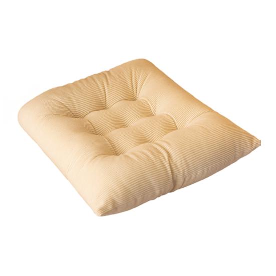 Thickened Floor Cushion Corduroy Chair with Ties, Soft Square Seat Pad, Non-Slip Comfortable Office Pad Warm for Reading Nook Floor, Winter