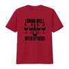Funny Wine Lover T Shirt I Drink Well With Others Drinking Novelty s For Her Party vintage Washed Top For Everyday Wear Unisex