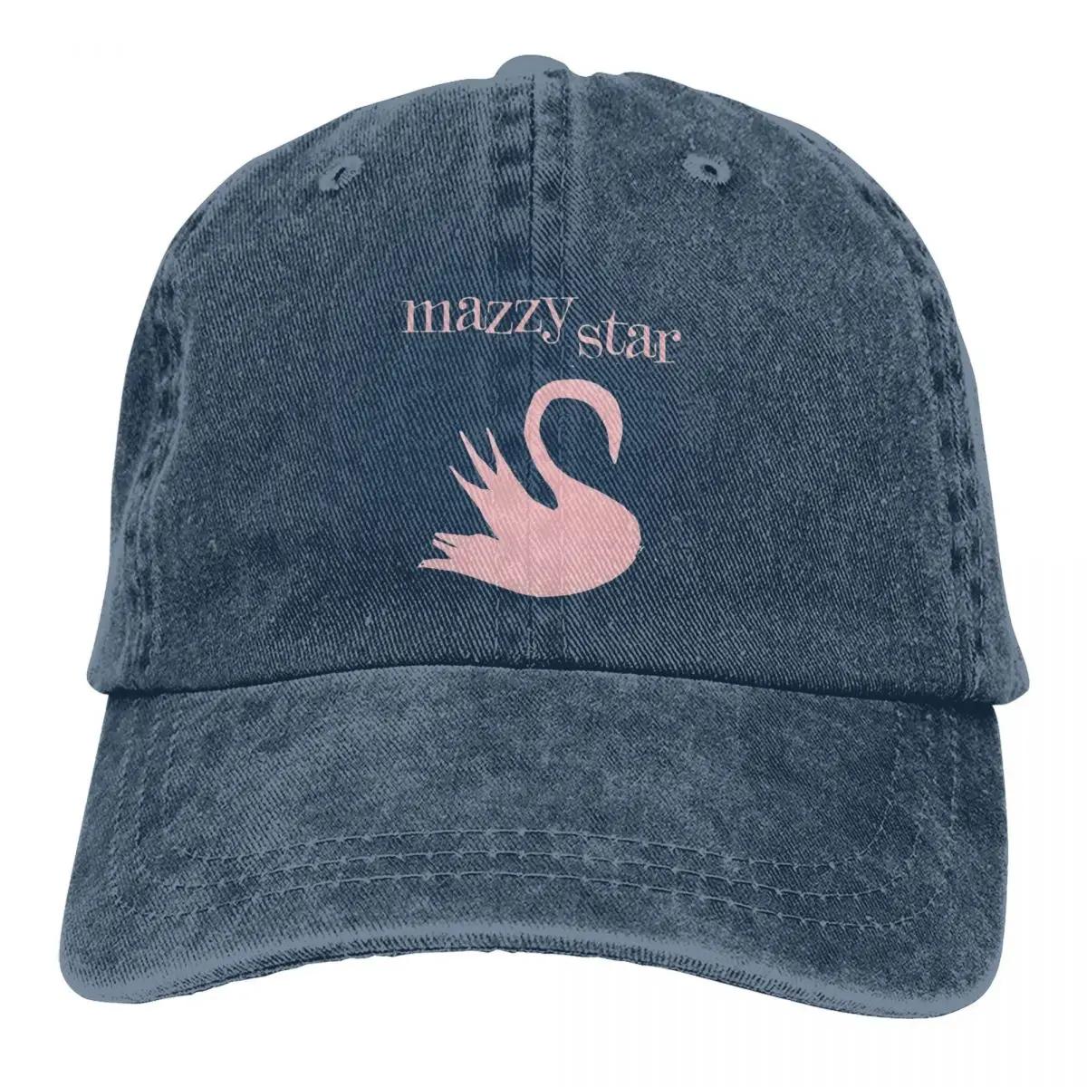 

Baseball Cap Mazzy Star Band Outfits Men Women Vintage Distressed Denim Washed Disappear Among My Swan Album Casquette Adjustable& 8Y