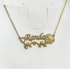 Atoztide Personalized Custom Engrave Name Necklace for Women Stainless Steel Butterfly Nameplate Choker Link Chain Jewelry Gifts