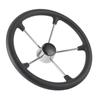 15.5in Boat Steering Wheel 304 Stainless Steel with PU Foam Marine Hardware Accessory