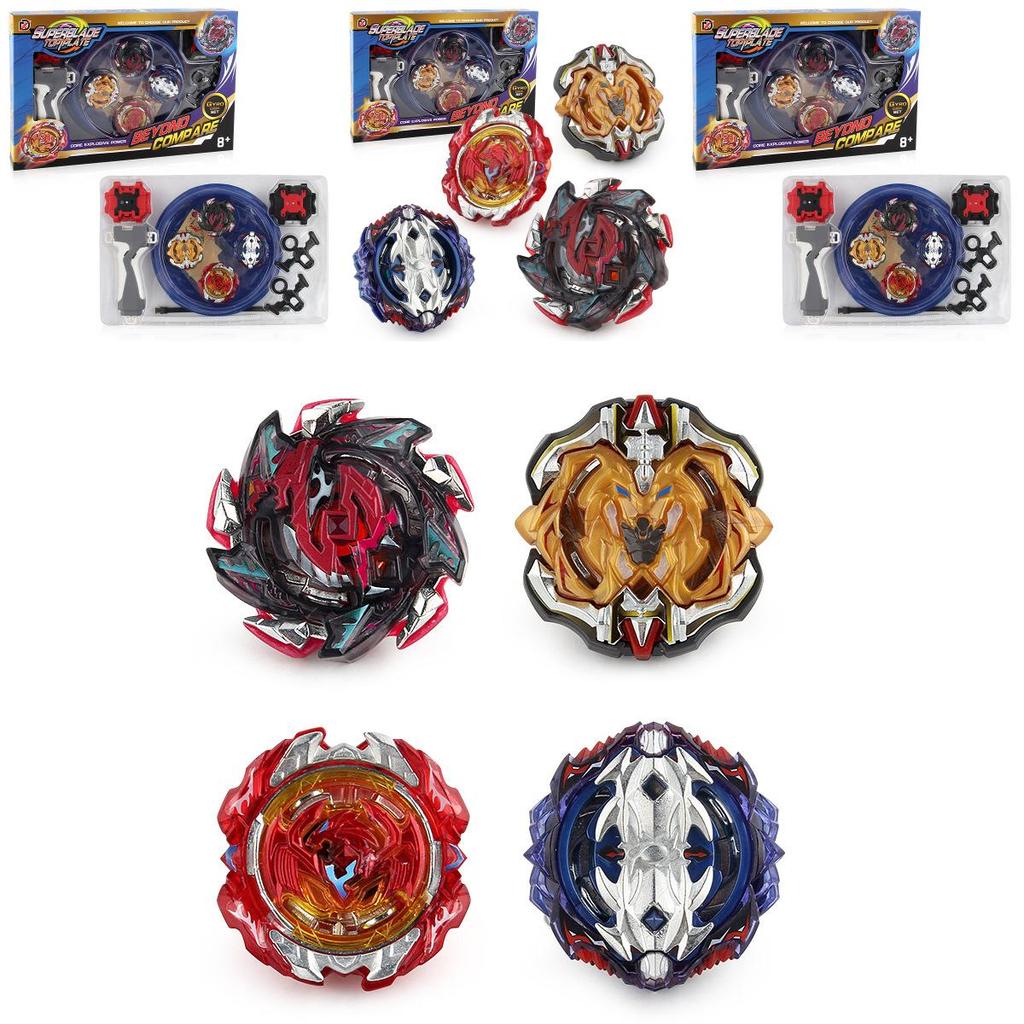 Xd168-10 Alloy Battle Gyro Toy Set With Four-in-one Competitive Design For Kids