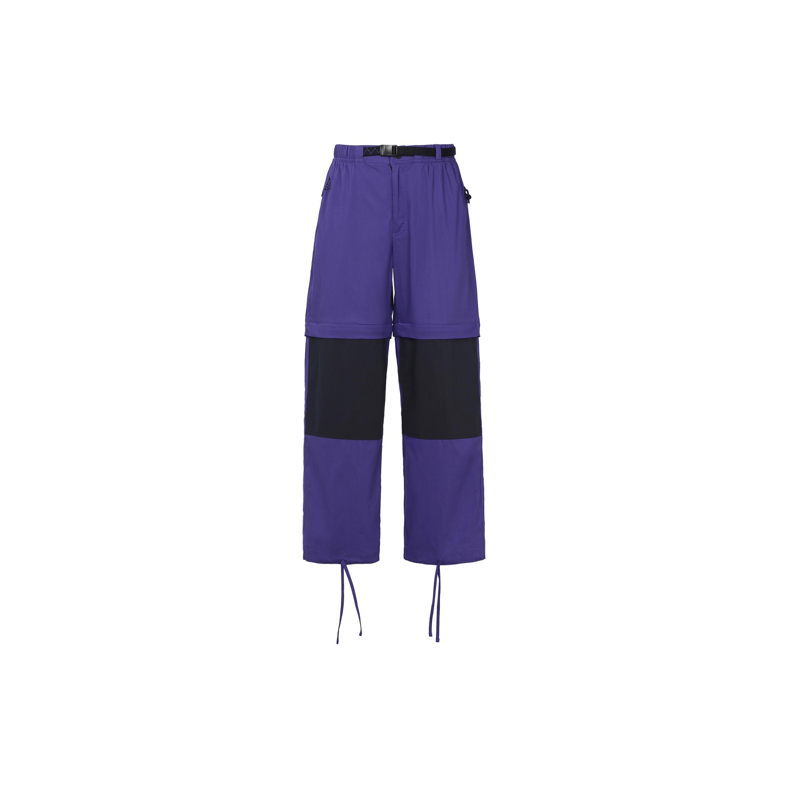 Nike Lab ACG Convertible Pants Fusion Violet Black Men s CK6865-470 L