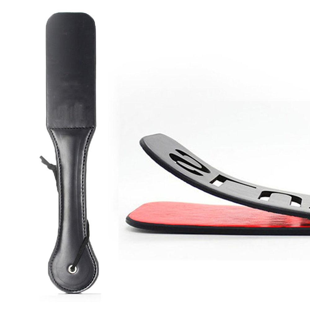 pattern Printed BDSM Paddle Unique Design Soft Leather Material Ideal for BDSM Interaction and Other Intimate Scenes