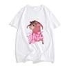 Ratz Pink Mouse Cartoon T-shirt 100% Cotton Short Sleeve Tee-shirt Casual Kawaii Summer O-neck Tshirt Cute Male Soft Shirts