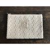 Vivienne Pouch 12 x 18 Nuage de Fleur Series Lace Embroidery Accessory Case WK1131A1 (Vivienne) [Flat cm, Ivory]