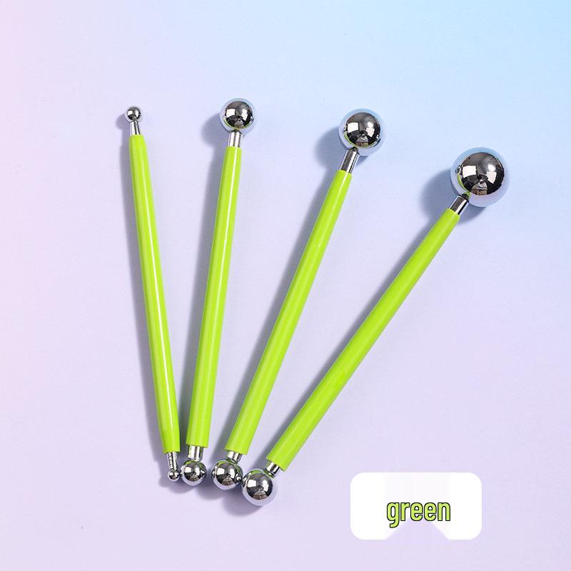 4-Piece Clay Sculpting Tool Set: Dual-Ended Sticks for Fondant and Pottery Shaping