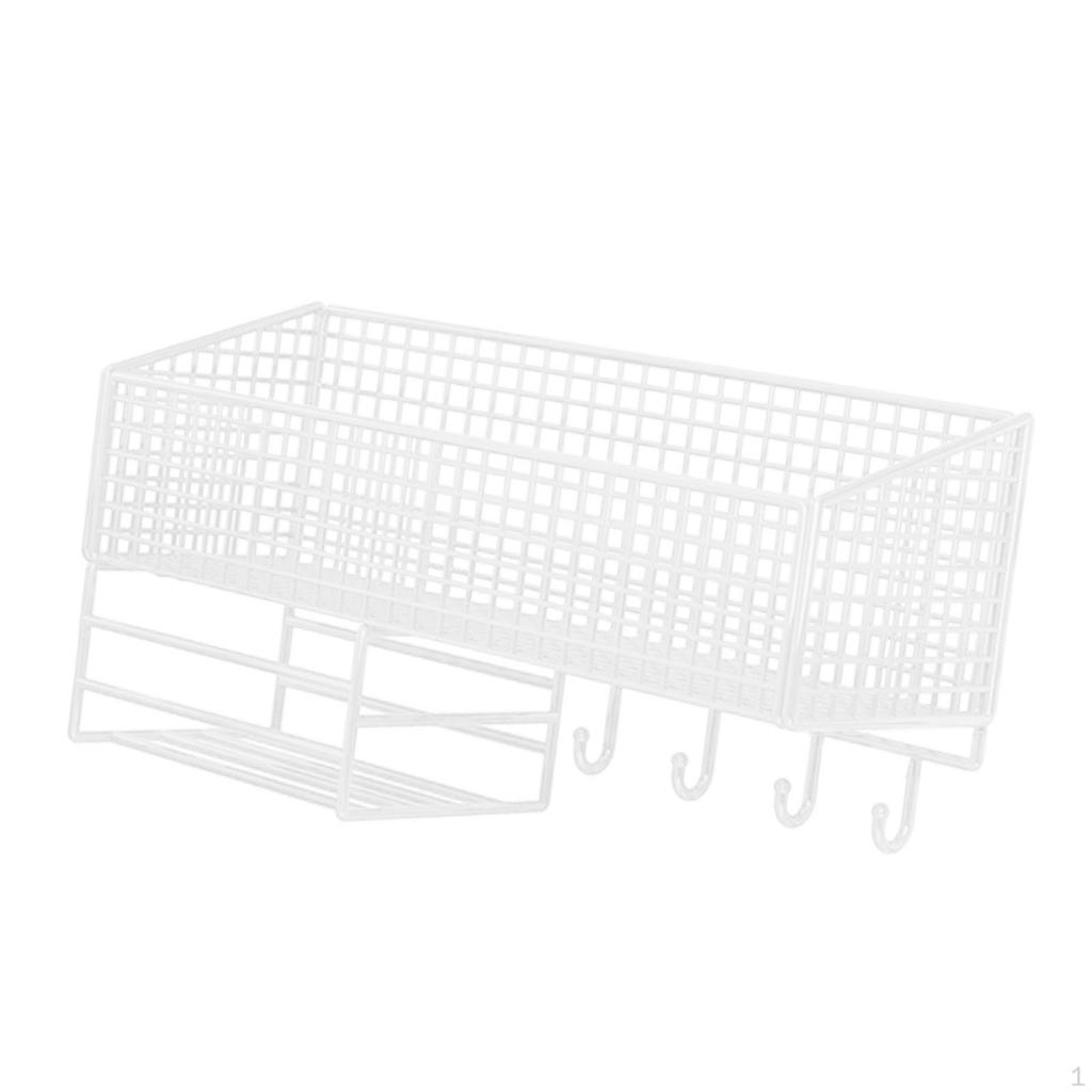 Hängekorb Wand Obst Gemüse Organizer Metall Lagerregal für Küche Zuhause Badezimmer Wäsche