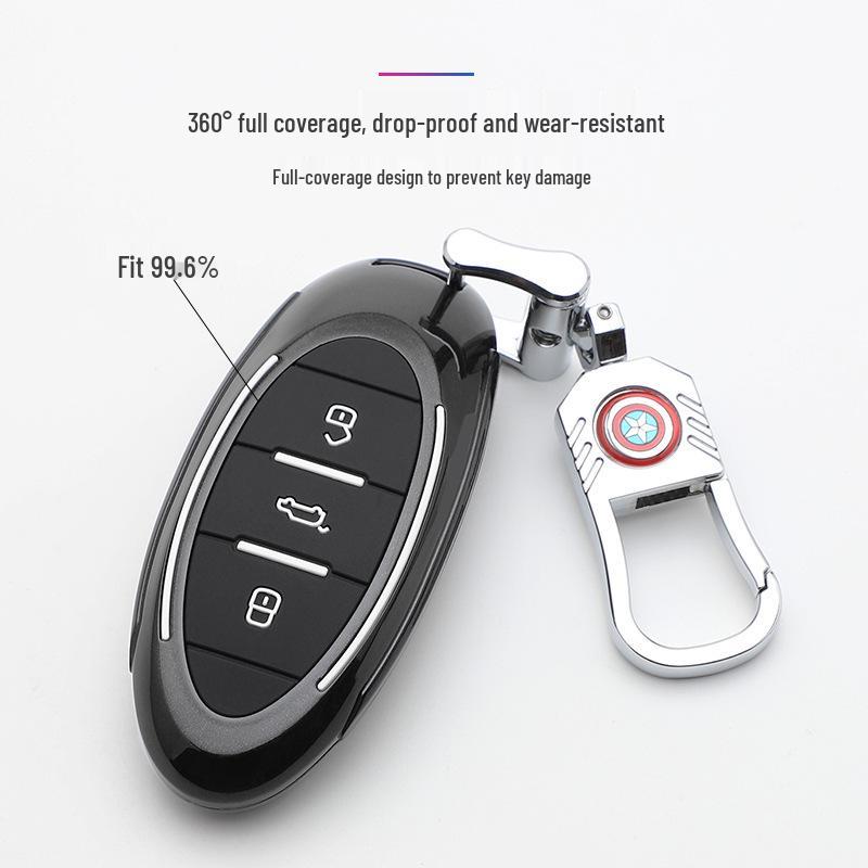 Bestune Marvel Car Key Cover: Stylish, Personalized Remote Case with Buckle Design