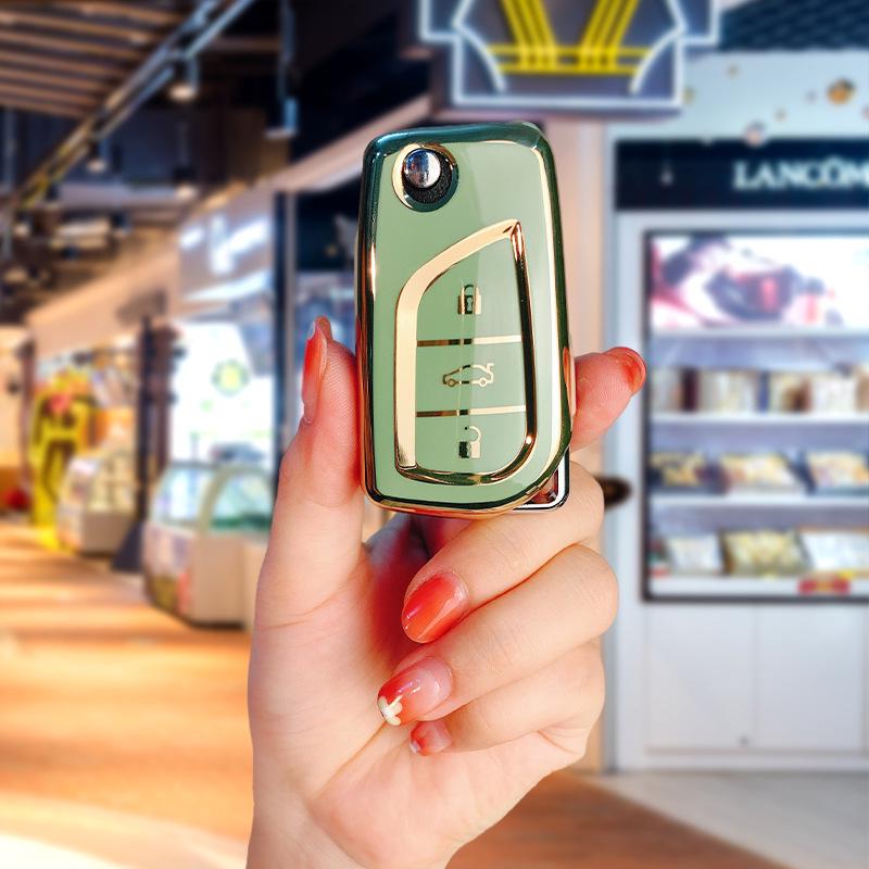 Toyota TPU Key Case for Corolla, Camry, Levin, Avalon, RAV4, C-HR, Highlander