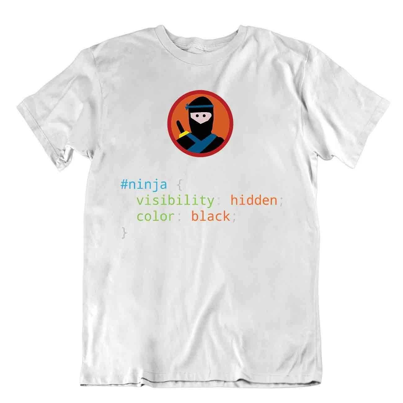 Ninja Code Tshirt Programmer T-SHIRT Computer Joke TEE Comic L